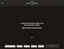 Tablet Screenshot of hotelpassyeiffel.com